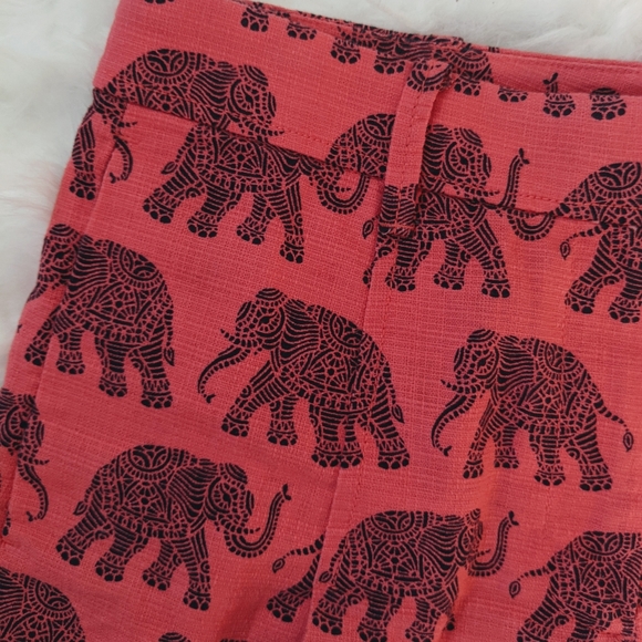 J. Crew Elephant Print High Waisted Shorts - Picture 6 of 7